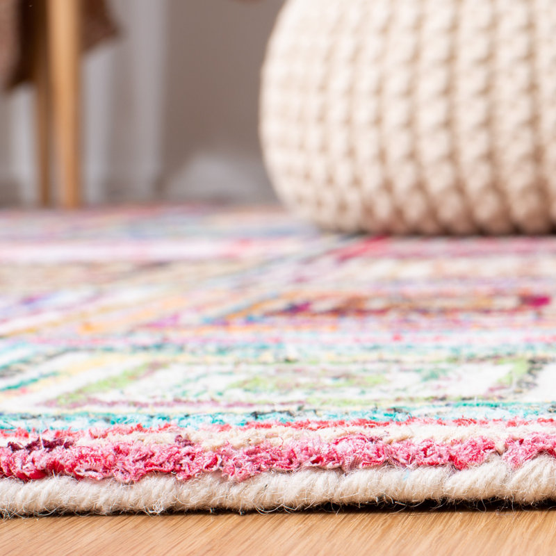 Bungalow Rose Anaheim Handmade Blue/Green/Orange Rug & Reviews Wayfair